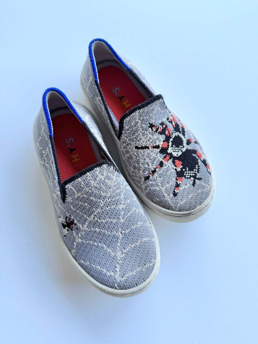 Rothy's Kids Spider Web Print Slip-On Sneakers